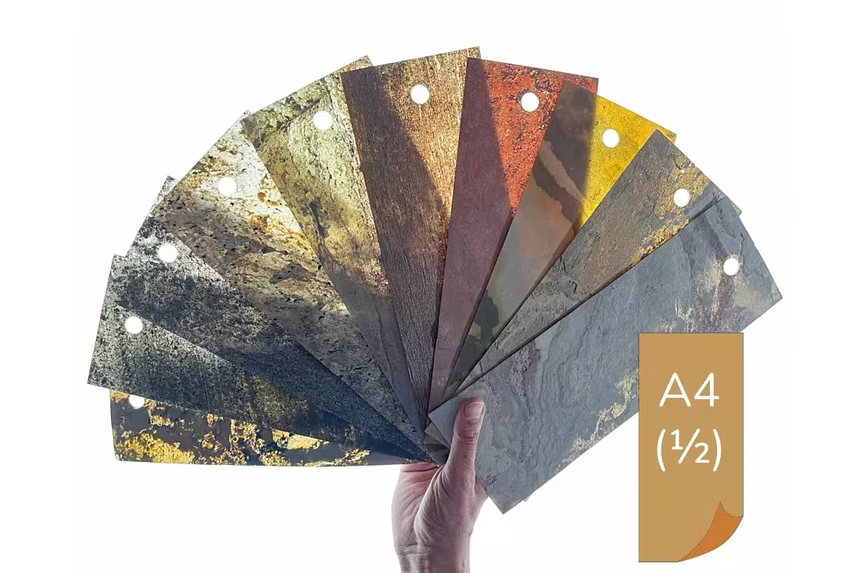 Nuancier feuille de pierre – Collection Translucide A4 - Shop Stone Creation