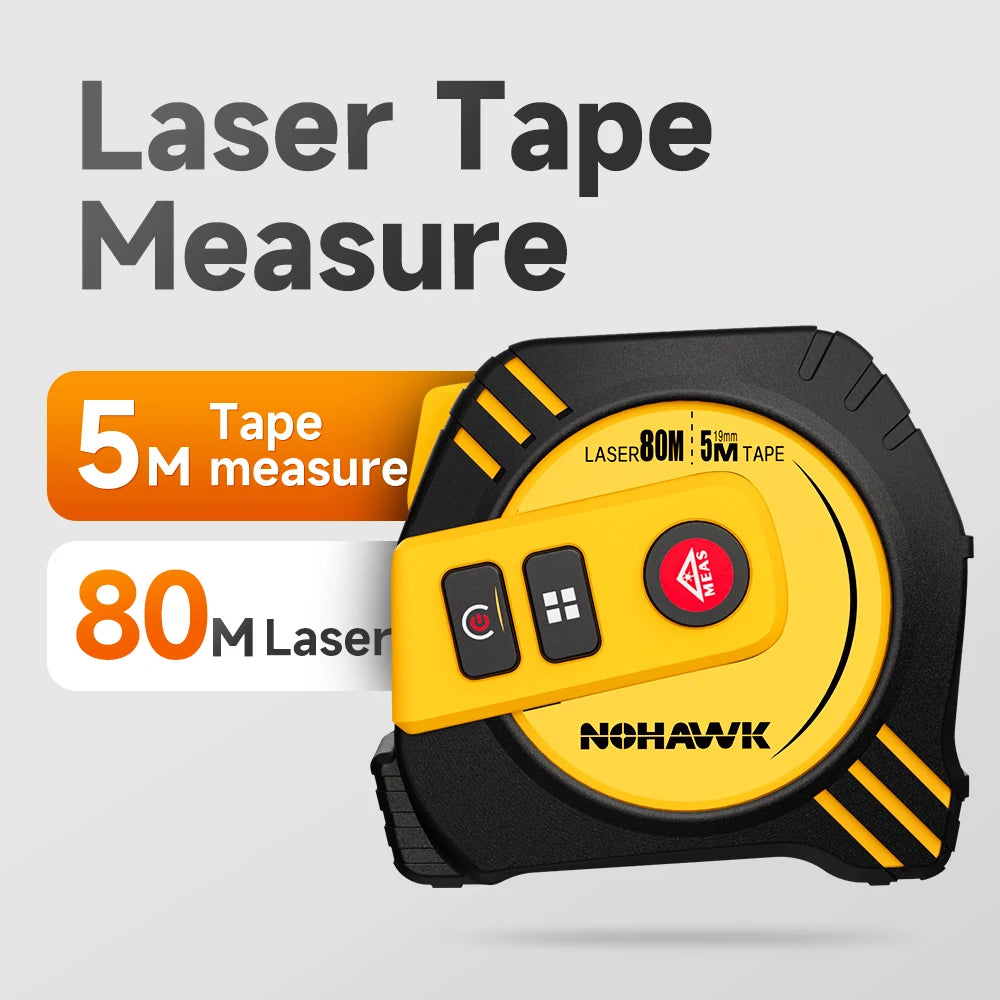 Mètre Laser 2-en-1 Rechargeable USB – Télémètre Laser 40 m / 80 m + Ruban 5 m - Shop Stone Creation