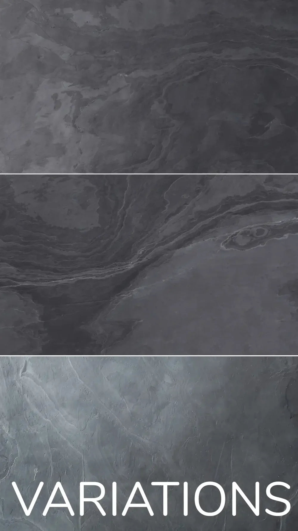 Feuille de Pierre Naturelle NERO – Noir & Gris Anthracite – Mur, Salle de Bain & Mobilier - Shop Stone Creation