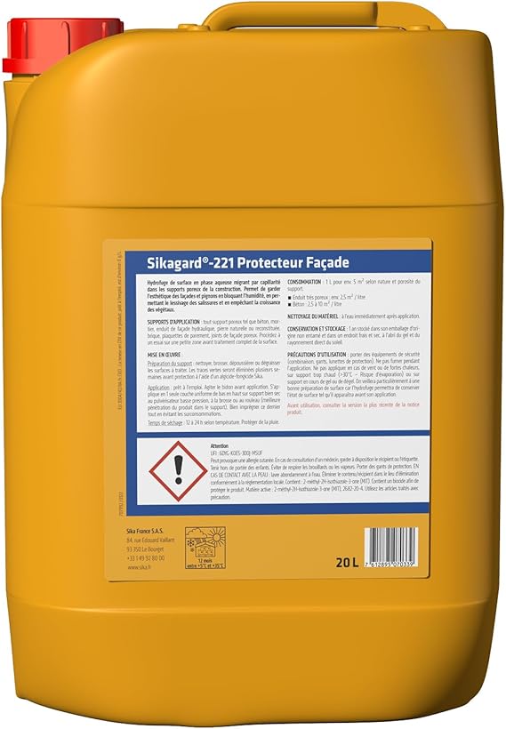 Sika Gard 225 – Hydrofuge Façade & Toiture