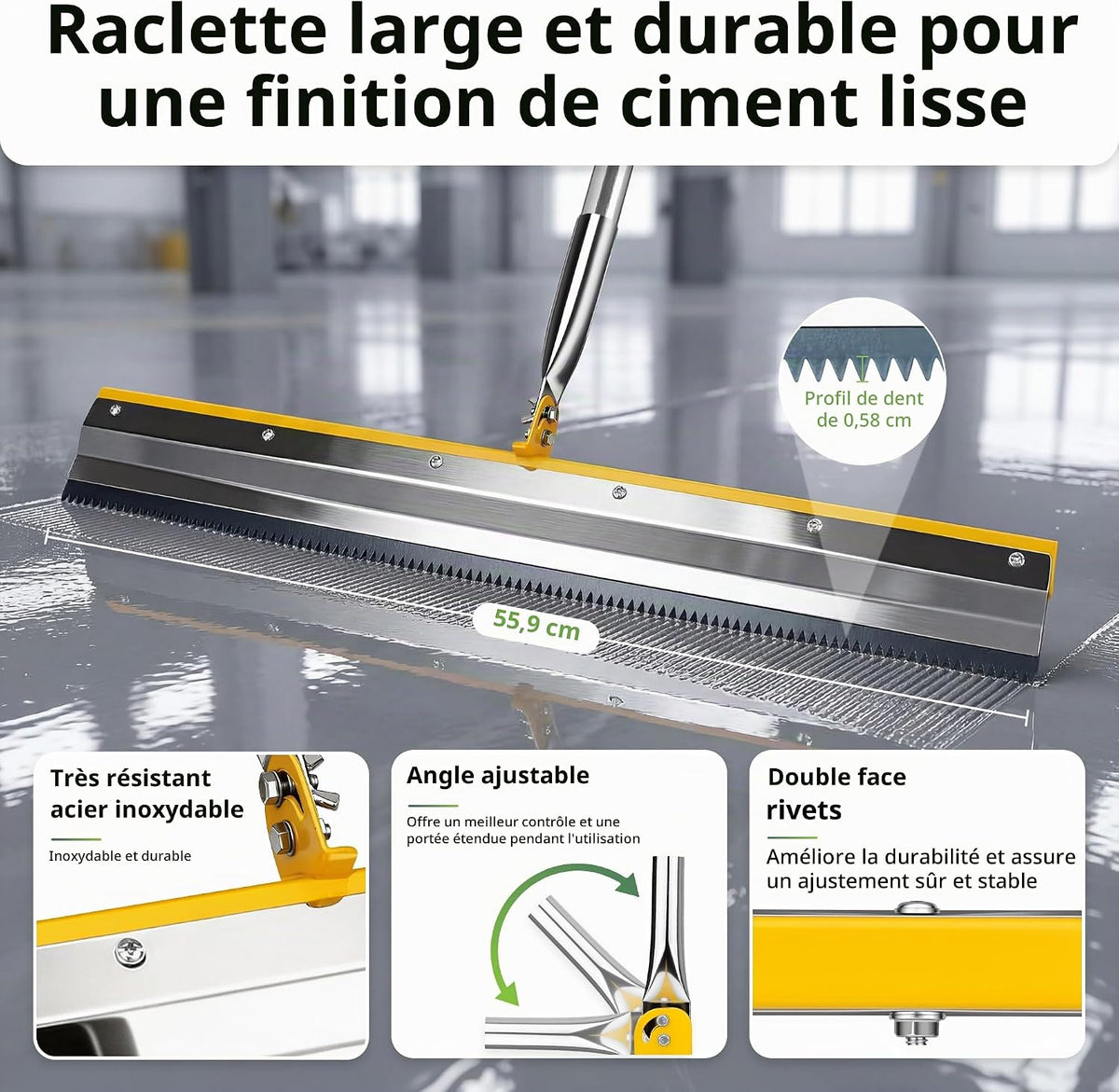 Kit Professionnel pour Sol Autonivelant & Résine Époxy – Rouleau Débulleur, Raclette, Chaussures à Pointes & Outils - Shop Stone Creation