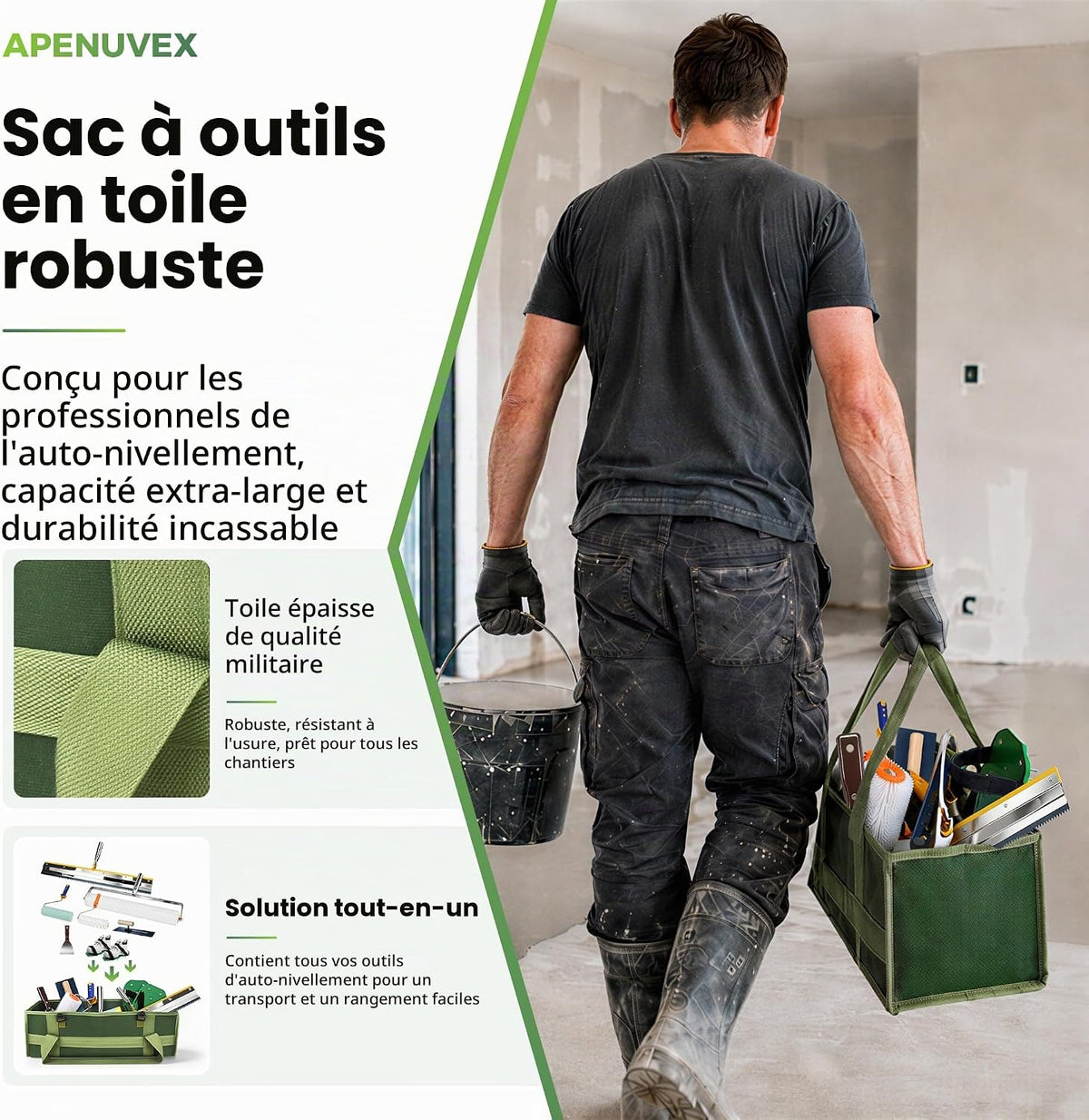 Kit Professionnel pour Sol Autonivelant & Résine Époxy – Rouleau Débulleur, Raclette, Chaussures à Pointes & Outils - Shop Stone Creation