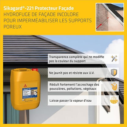 Sika Gard 225 – Hydrofuge Façade & Toiture