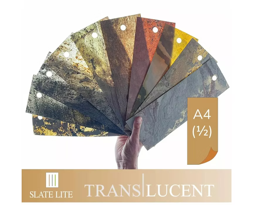 Nuancier feuille de pierre – Collection Translucide A4 - Shop Stone Creation