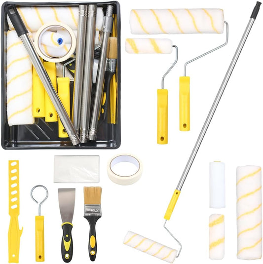 Kit de Peinture Complet 20 Pièces – Rouleaux 23 & 10 cm + Perche Télescopique 1,5 m - Shop Stone Creation