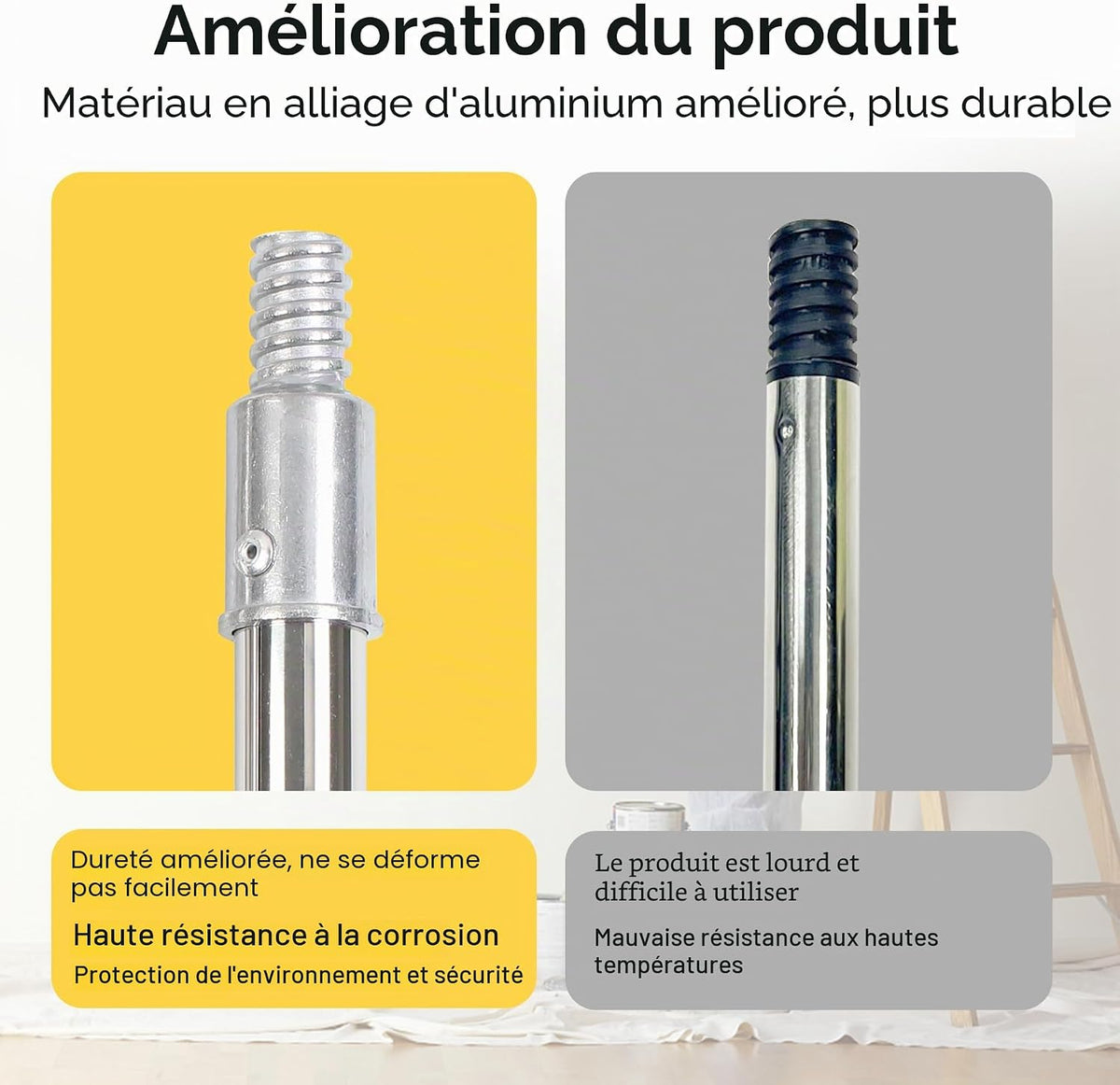 Kit de Peinture Complet 20 Pièces – Rouleaux 23 & 10 cm + Perche Télescopique 1,5 m - Shop Stone Creation