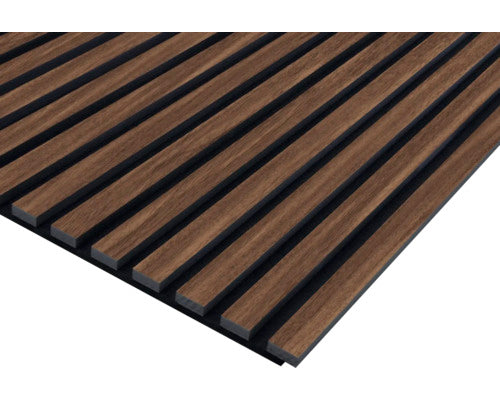 Panneau Acoustique Bois Noyer – Tasseaux Muraux Brun Noisette & Design Moderne - Shop Stone Creation