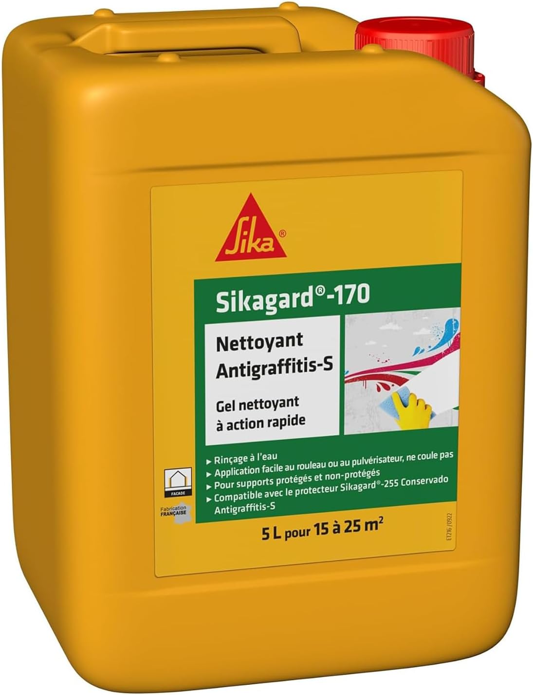Sikagard-170 – Nettoyant Antigraffitis Professionnel à Action Rapide – 5 L - Shop Stone Creation
