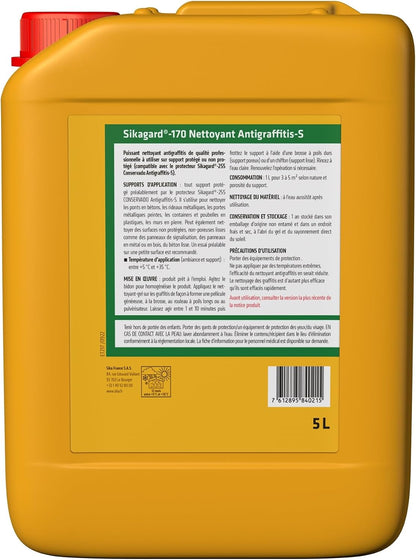 Sikagard-170 – Nettoyant Antigraffitis Professionnel à Action Rapide – 5 L - Shop Stone Creation