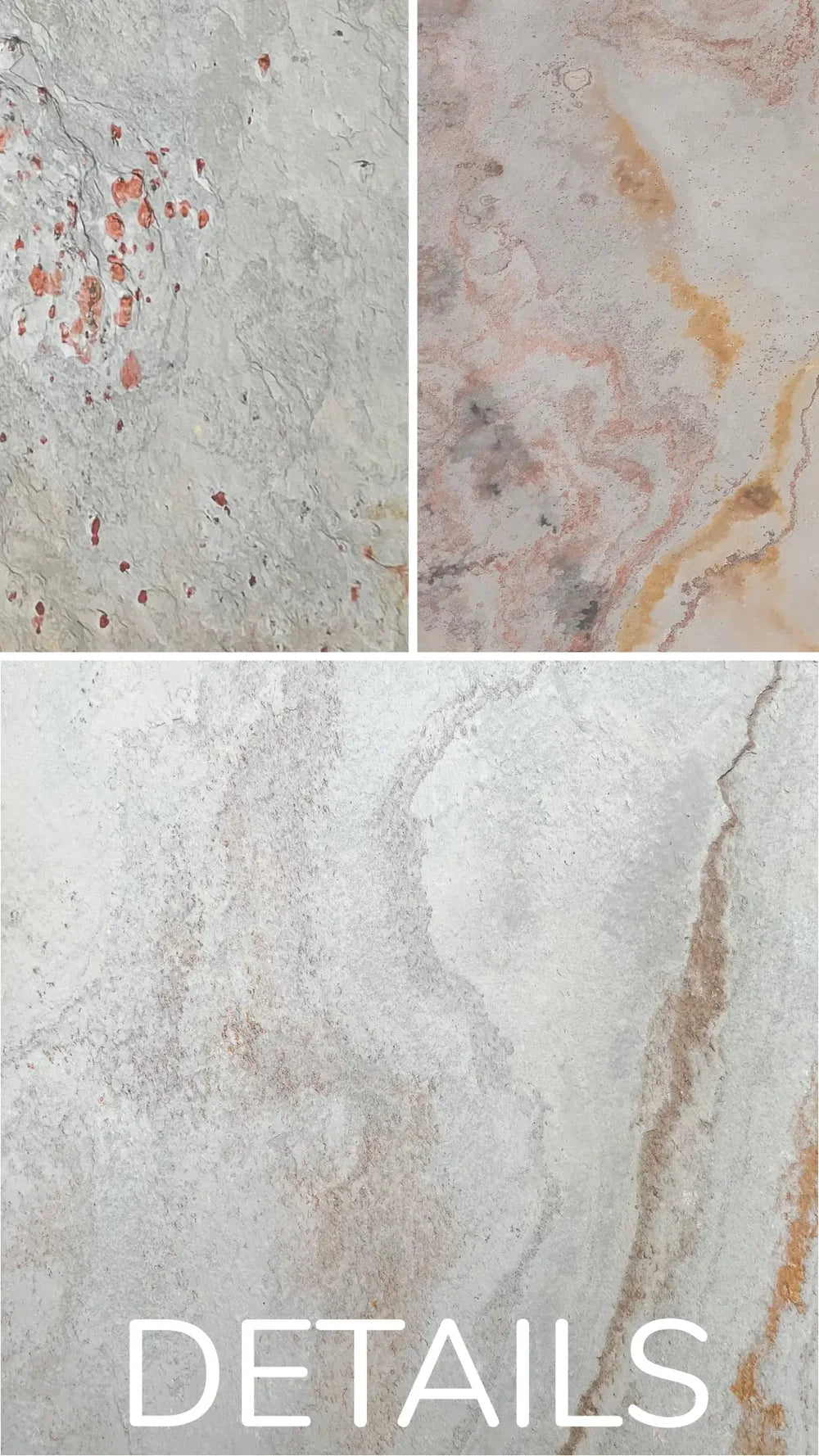 Feuille de Pierre Naturelle BLANCO – Beige Clair, Gris & Nuances Minérales – Mur, Salle de Bain & Mobilier - Shop Stone Creation