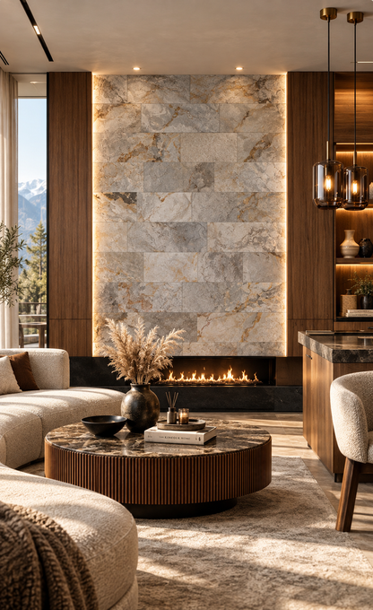 Feuille de Pierre Naturelle Autocollante Blanco – Mur, Sol & Meuble – 30 × 60 cm – Pack 1,08 m² - Shop Stone Creation