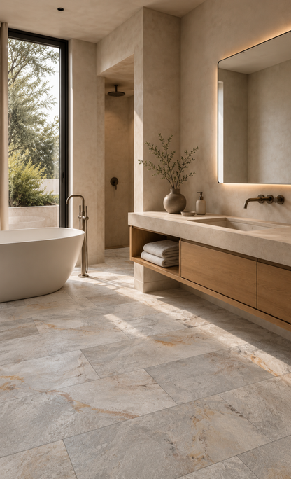Feuille de Pierre Naturelle Autocollante Blanco – Mur, Sol & Meuble – 30 × 60 cm – Pack 1,08 m² - Shop Stone Creation