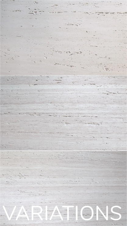 Feuille de pierre SC-23 Travertine Italian Grain – Revêtement Mural Effet Travertin Brun-Gris