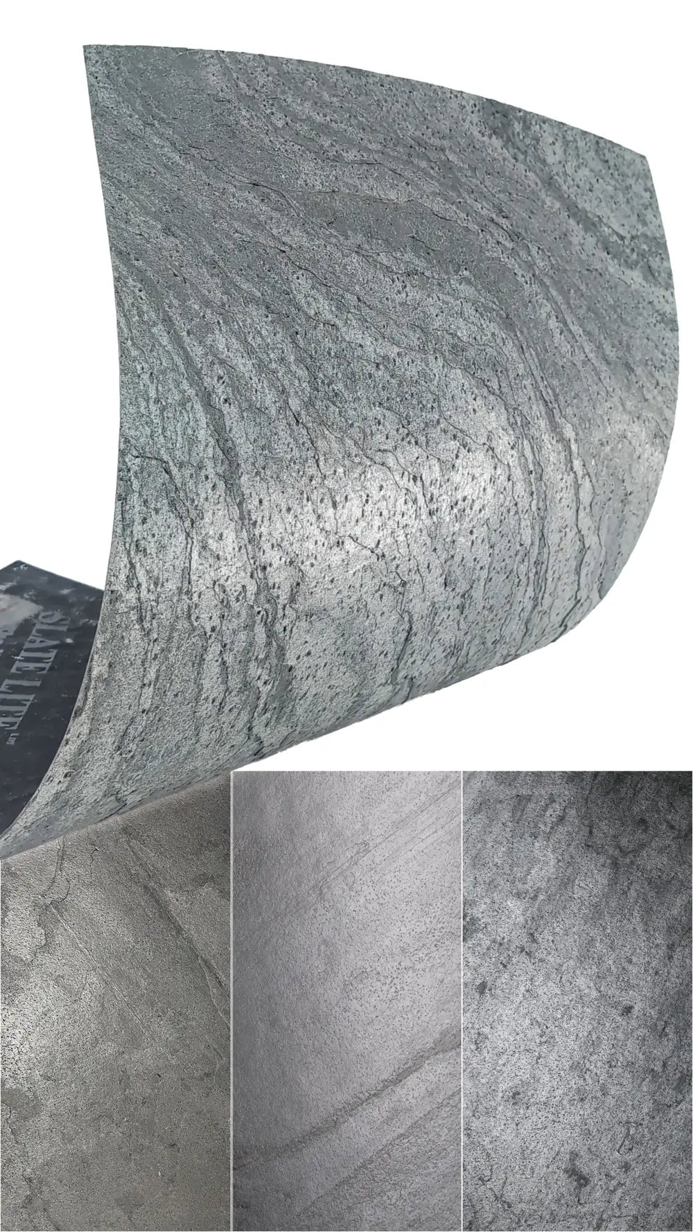 Feuille de Pierre Naturelle SILVER GREY – Gris Argenté & Mica – Mur, Salle de Bain & Mobilier - Shop Stone Creation