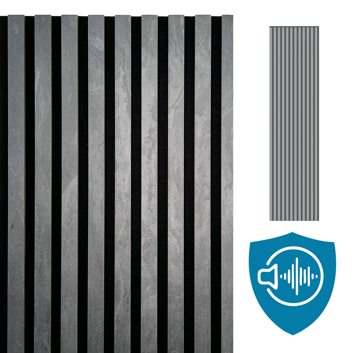 Panneau Acoustique en Feuille de Pierre Naturelle Nero – Design Premium & Haute Absorption Acoustique - Shop Stone Creation