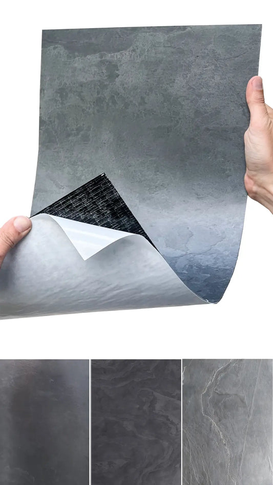 Feuille de Pierre Naturelle Autocollante Nero – Mur, Sol & Meuble – 30 × 60 cm – Pack 1,08 m² - Shop Stone Creation