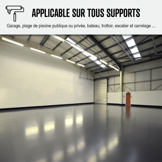 Peinture Professionnelle Antidérapante Polyuréthane Sol Extérieur & Intérieur – Béton, Carrelage, Bois – Haute Résistance - Shop Stone Creation
