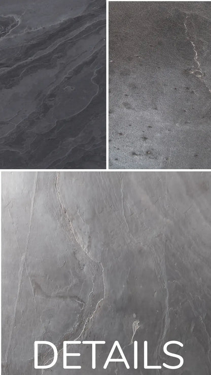 Feuille de Pierre Naturelle Autocollante Nero – Mur, Sol & Meuble – 30 × 60 cm – Pack 1,08 m² - Shop Stone Creation