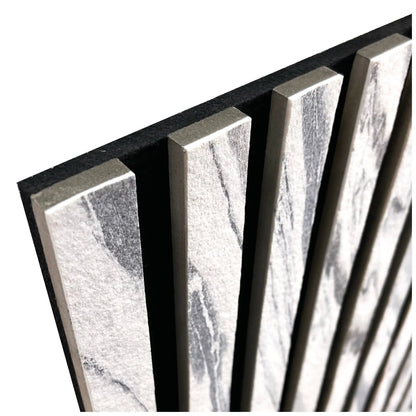 Panneau Acoustique en Feuille de Pierre Naturelle Arctic White – Design Premium & Haute Absorption Acoustique - Shop Stone Creation