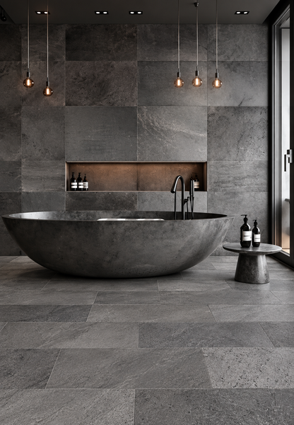 Feuille de Pierre Naturelle Autocollante Silver Grey – Mur, Sol & Meuble – 30 × 60 cm – Pack 1,08 m² - Shop Stone Creation