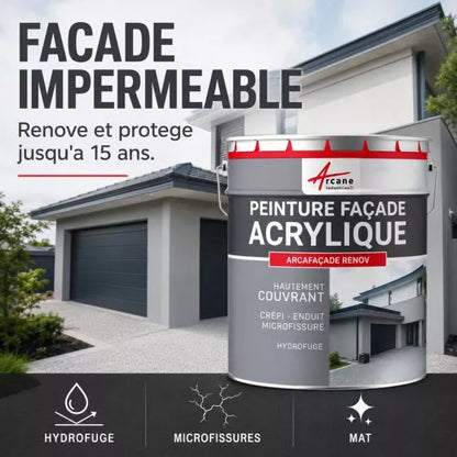 Peinture Professionnelle Façade Acrylique Haute Résistance – Imperméabilisante & Anti-Microfissures (Copie) - Shop Stone Creation