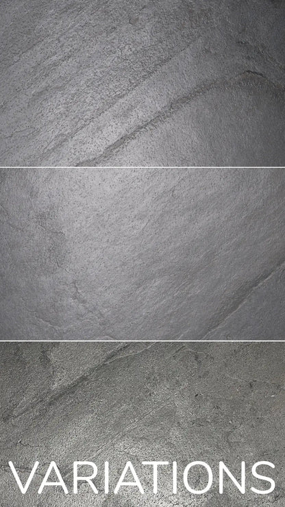 Feuille de Pierre Naturelle Autocollante Silver Grey – Mur, Sol & Meuble – 30 × 60 cm – Pack 1,08 m² - Shop Stone Creation
