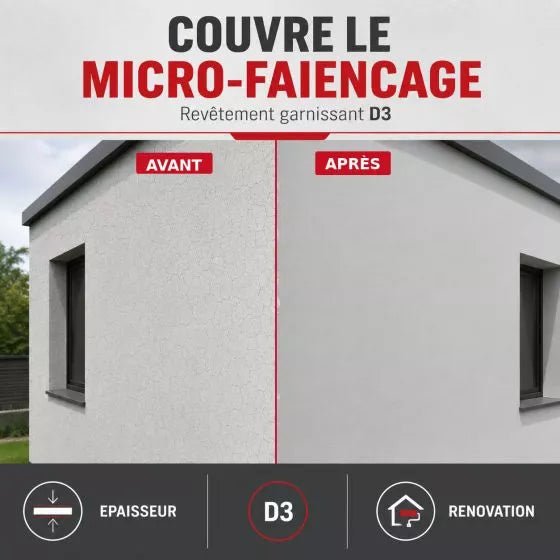 Peinture Professionnelle Façade Acrylique Haute Résistance – Imperméabilisante & Anti-Microfissures (Copie) - Shop Stone Creation