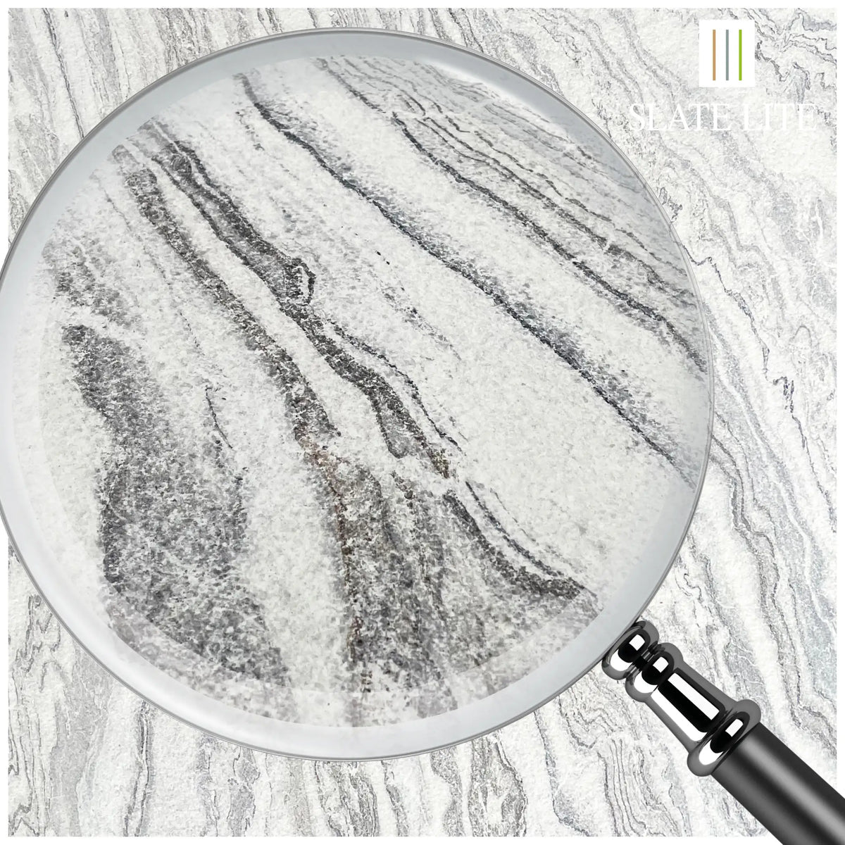 Panneau Acoustique en Feuille de Pierre Naturelle Arctic White – Design Premium & Haute Absorption Acoustique - Shop Stone Creation