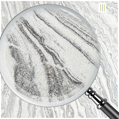 Panneau Acoustique en Feuille de Pierre Naturelle Arctic White – Design Premium & Haute Absorption Acoustique - Shop Stone Creation