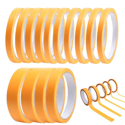 Kit Professionnel de Rubans de Masquage de Précision – 15 Rouleaux – 6 / 8 / 10 / 15 / 20 mm × 20 m - Shop Stone Creation