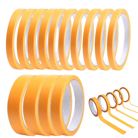Kit Professionnel de Rubans de Masquage de Précision – 15 Rouleaux – 6 / 8 / 10 / 15 / 20 mm × 20 m - Shop Stone Creation