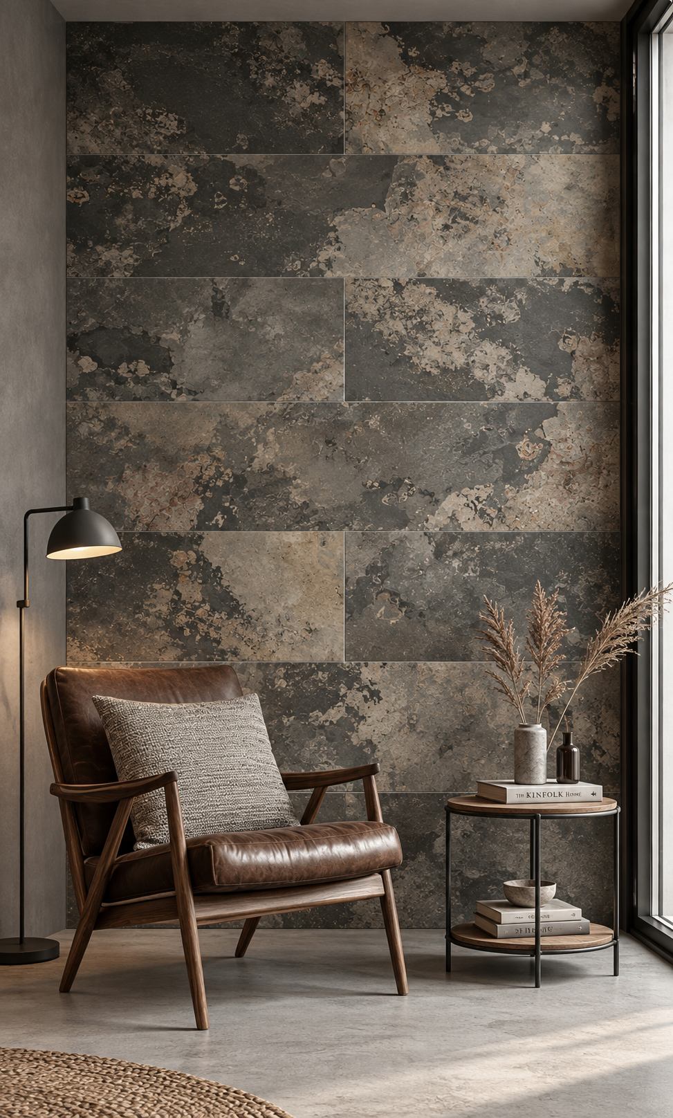 Feuille de Pierre Naturelle Autocollante Rustique – Mur, Sol & Meuble – 30 × 60 cm – Pack 1,08 m² - Shop Stone Creation
