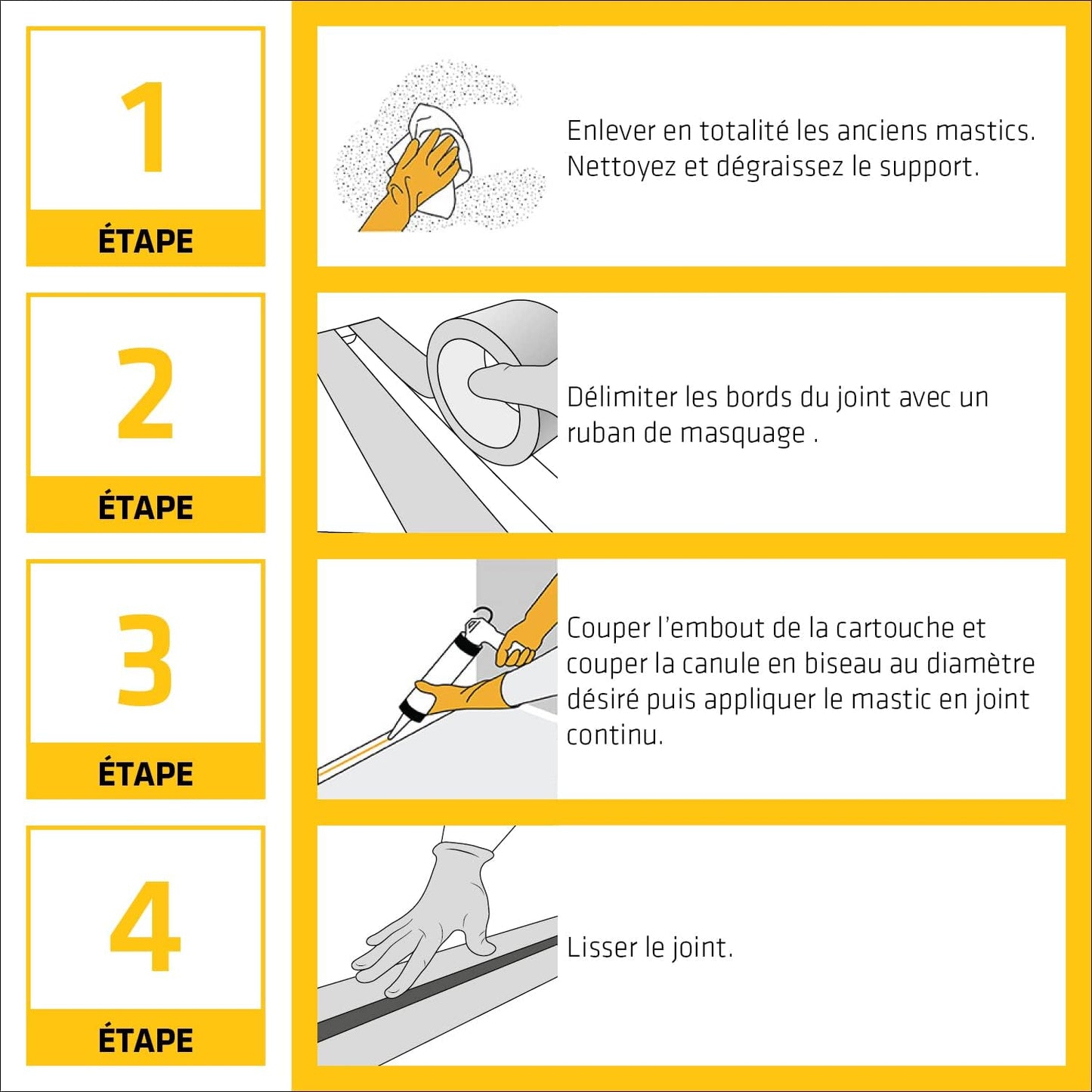 SikaSeal 108 Sanitaire – Mastic Silicone Anti-Moisissures Cuisine & Salle de Bain