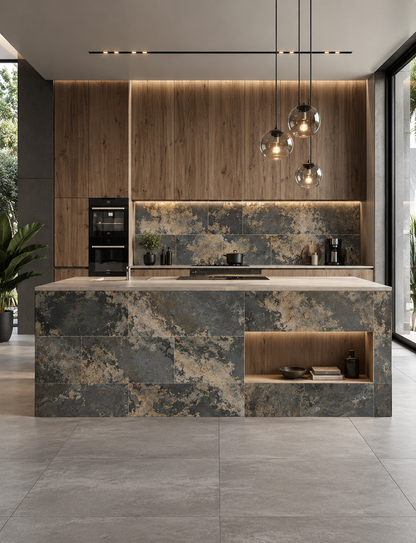 Feuille de Pierre Naturelle Autocollante Rustique – Mur, Sol & Meuble – 30 × 60 cm – Pack 1,08 m² - Shop Stone Creation