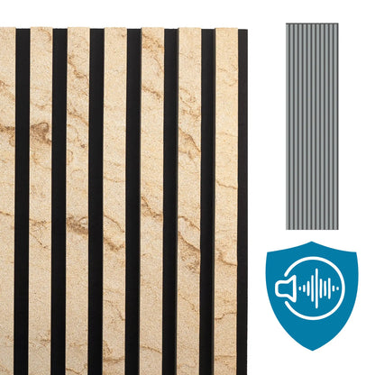 Panneau Acoustique en Feuille de Pierre Naturelle Silvia Wild – Design Premium & Haute Absorption Acoustique - Shop Stone Creation