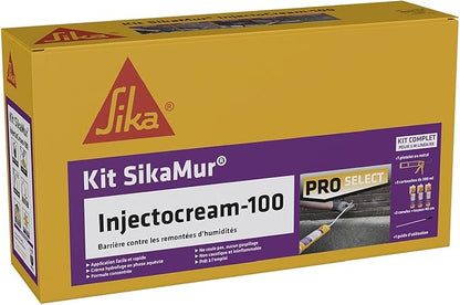 SikaMur InjectoCream 100 – Kit Traitement contre les remontées capillaires