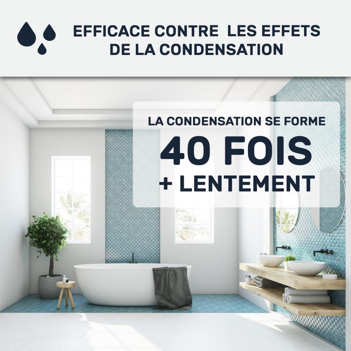Peinture salle de bain professionnelle anti-condensation – Anti-humidité – Lessivable – Murs & plafonds