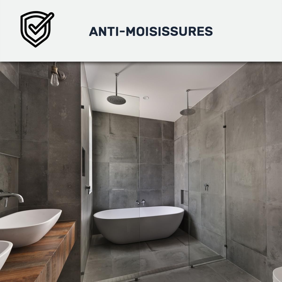 Peinture salle de bain professionnelle anti-condensation – Anti-humidité – Lessivable – Murs & plafonds