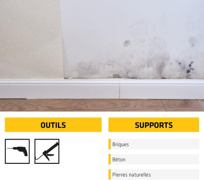 SikaMur InjectoCream 100 – Kit Traitement contre les remontées capillaires