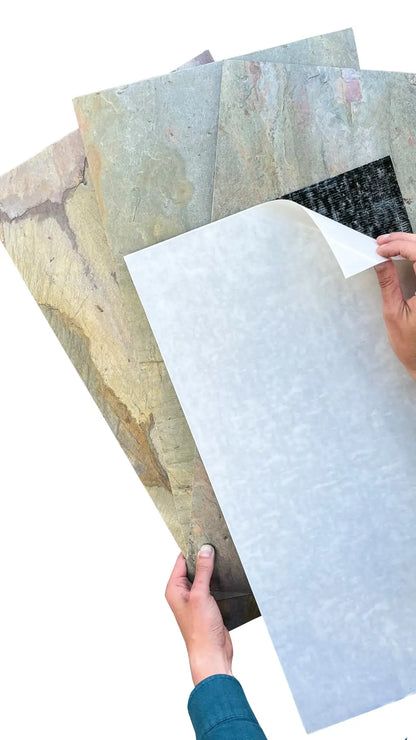 Feuille de Pierre Naturelle Autocollante Burning Forest – Mur, Sol & Meuble – 30 × 60 cm – Pack 1.08 m² - Shop Stone Creation