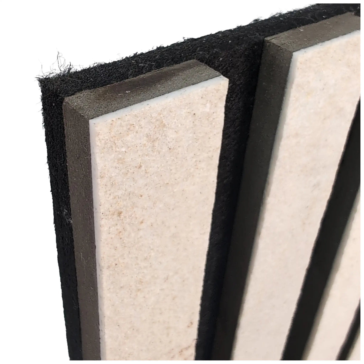 Panneau Acoustique en Feuille de Pierre Naturelle Clear White – Design Premium & Haute Absorption Acoustique - Shop Stone Creation