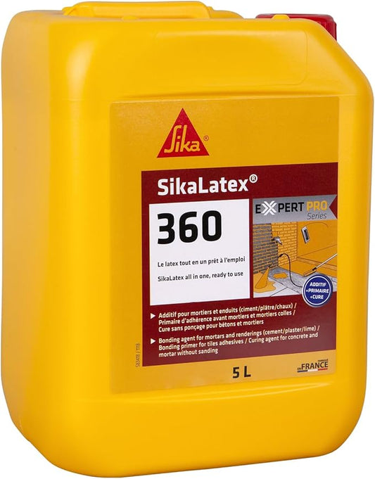SikaLatex 360 – Résine d’Accrochage 3 en 1 – Primaire, Additif & Cure Mortier - Shop Stone Creation