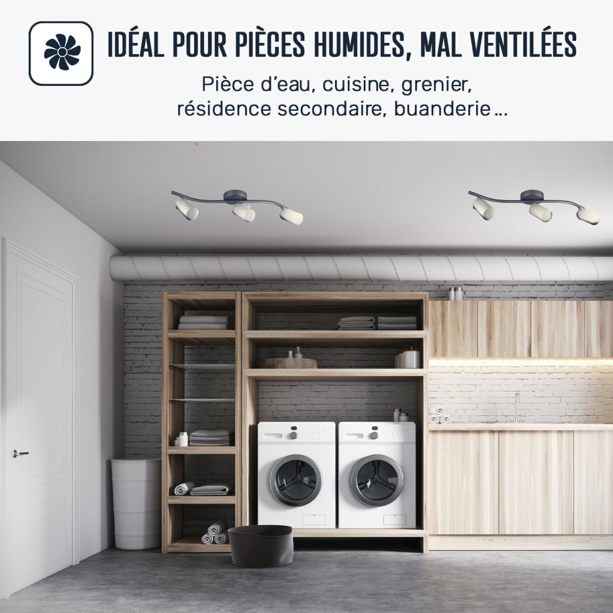Peinture professionnelle anti-condensation & anti-odeur – Pièces humides – Lessivable – Anti-moisissure – Murs & plafonds