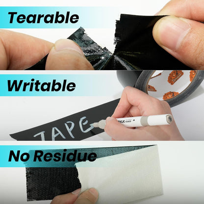 Duct Tape Professionnel Heavy Duty – Ruban Toilé Renforcé Noir 48 mm × 32 m – Lot de 12 - Shop Stone Creation