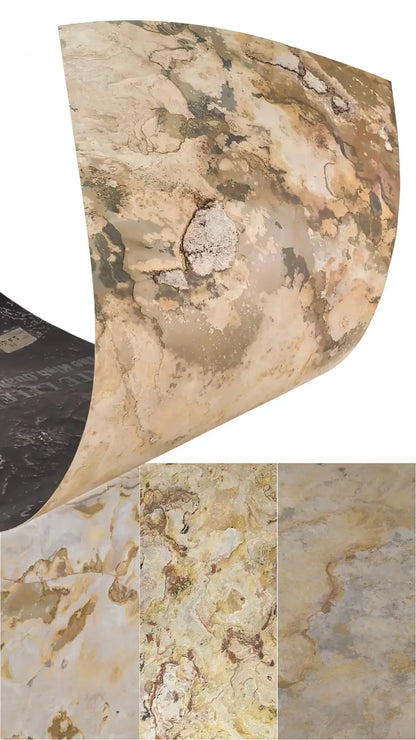 Feuille de Pierre Naturelle FALLING LEAVES – Beige, Ocre & Tons Automne – Mur, Salle de Bain & Mobilier - Shop Stone Creation
