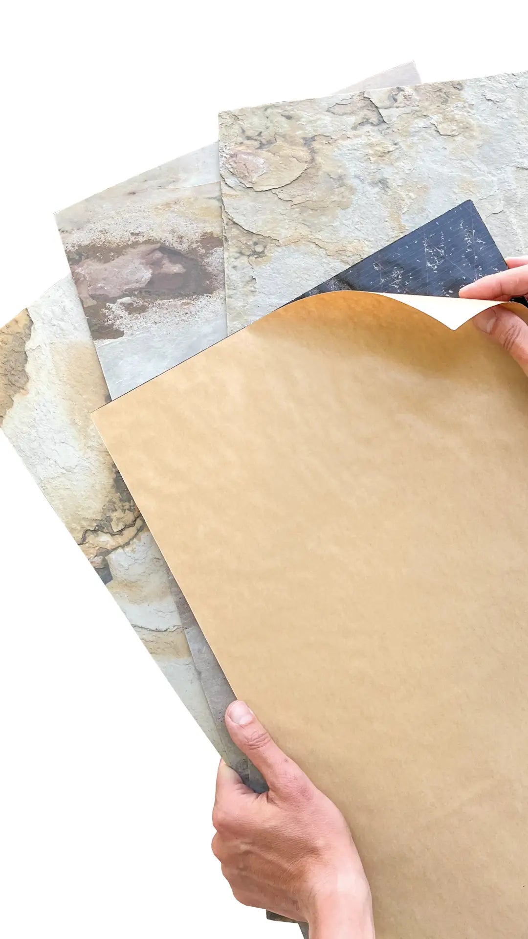 Feuille de Pierre Naturelle Autocollante Falling Leaves – Mur, Sol & Meuble – 30 × 60 cm – Pack 1.08 m² - Shop Stone Creation