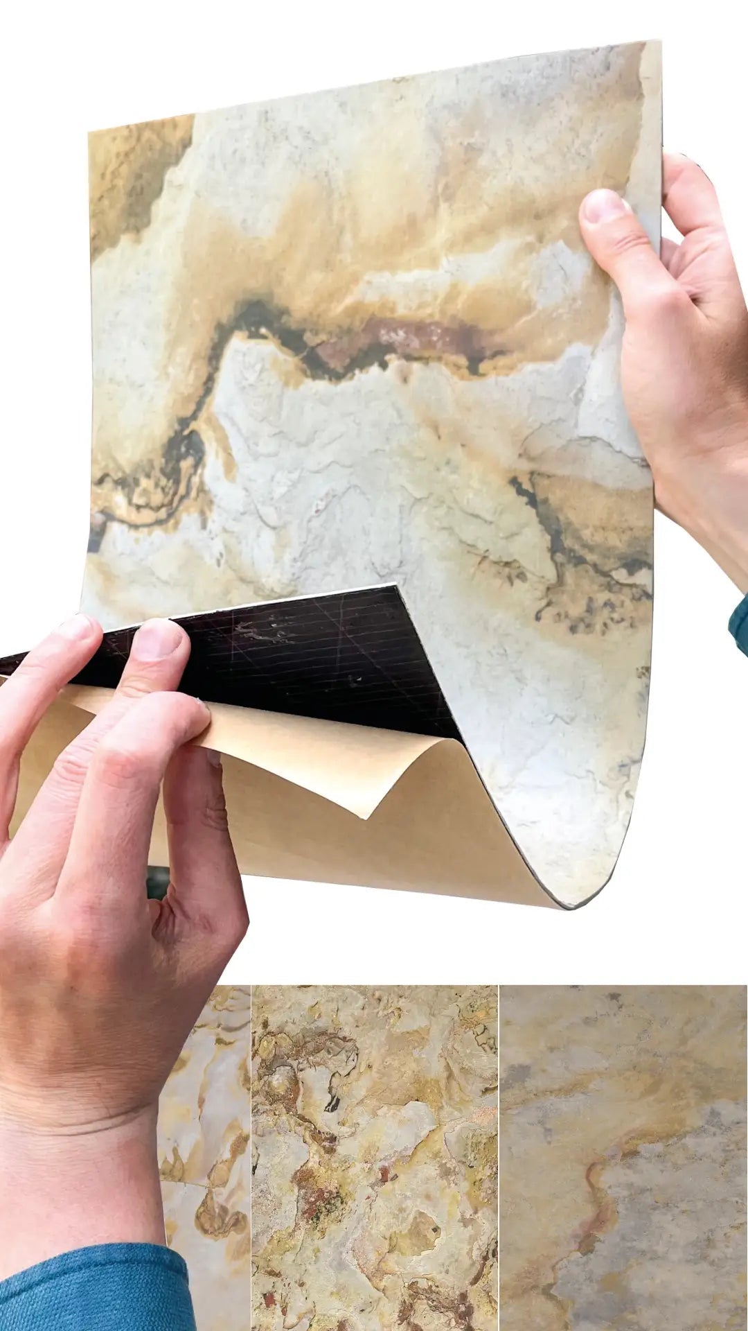 Feuille de Pierre Naturelle Autocollante Falling Leaves – Mur, Sol & Meuble – 30 × 60 cm – Pack 1.08 m² - Shop Stone Creation