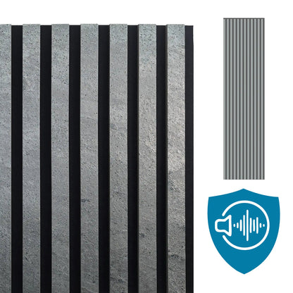 Panneau Acoustique en Feuille de Pierre Naturelle Silver Grey – Design Premium & Haute Absorption Acoustique - Shop Stone Creation