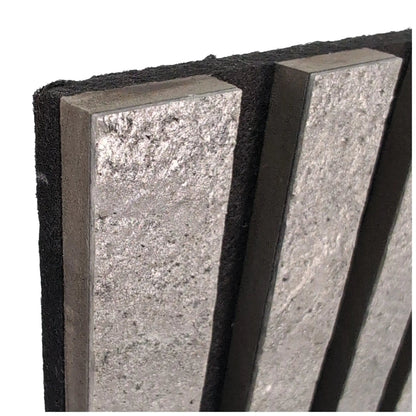 Panneau Acoustique en Feuille de Pierre Naturelle Silver Grey – Design Premium & Haute Absorption Acoustique - Shop Stone Creation