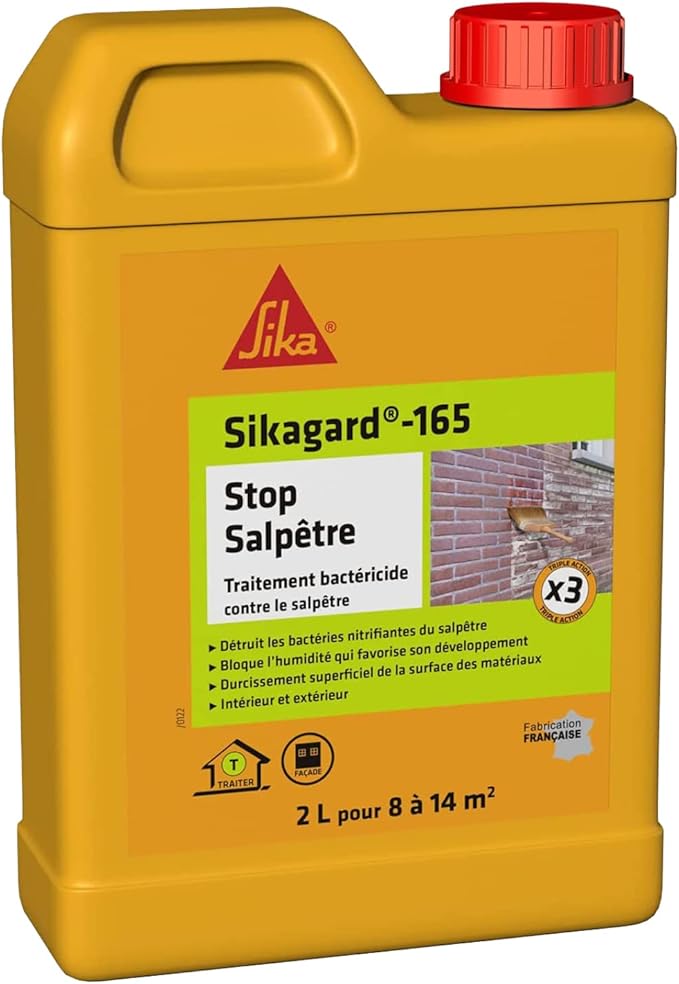 Sikagard-165 Stop Salpêtre – Traitement Anti-Salpêtre & Humidité – Intérieur / Extérieur - Shop Stone Creation